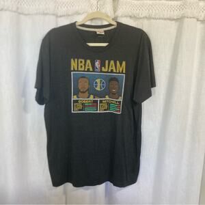 Homage Gobert vs Mitchell graphic tee NBA Jam Utah Jazz fan t-shirt size XL